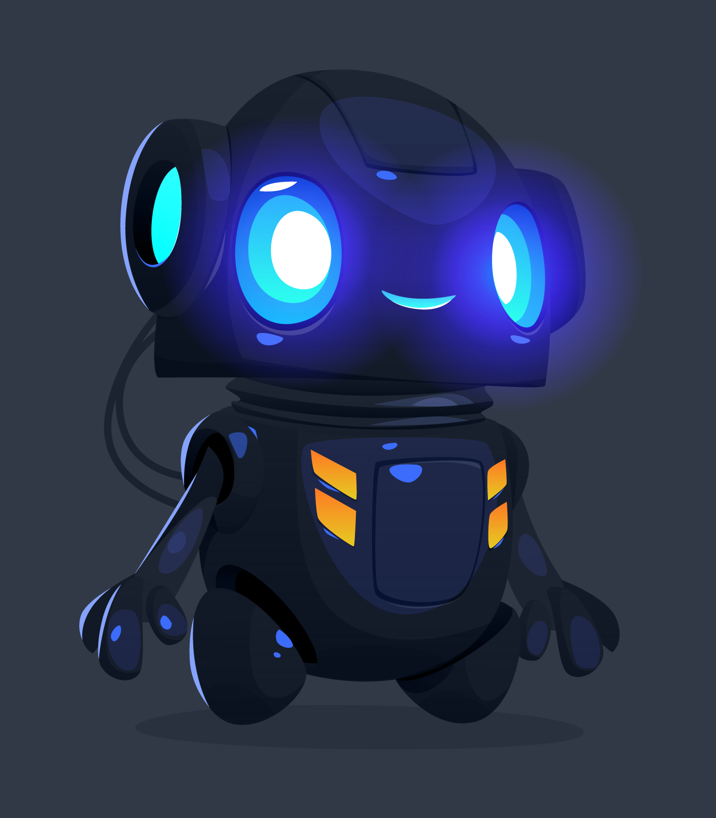 friendly robot - illustration